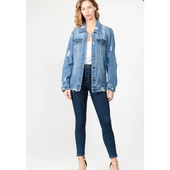 Infinite Denim Chain Jacket - Picture 2 of 3